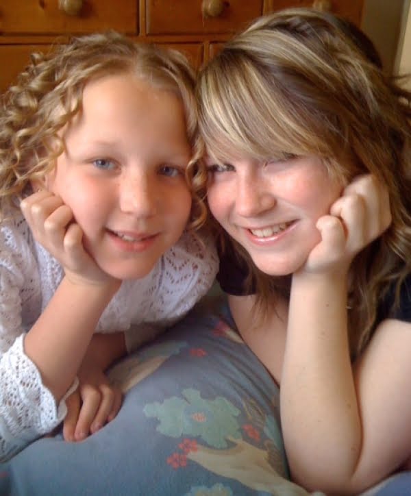 Molly and her sister Lily when they were young.
